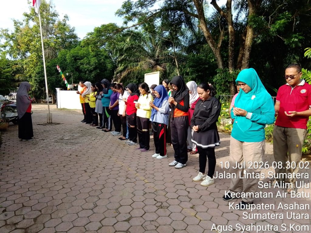 Apel Pagi dilanjutkan dengan Kegiatan ASRI Puskesmas Air Batu