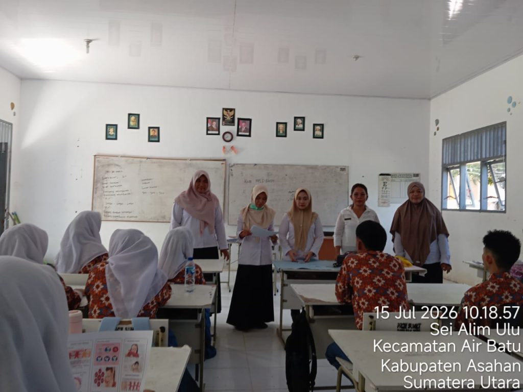 Penyuluhan dan CKG di SMA Negeri 1 Air Batu