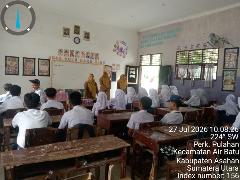 Puskesmas Air Batu Laksanakan Sosialisasi Pertolongan Pertama pada Luka Psikologis (P3LP) di SMP Negeri 3 Perkebunan Pulahan