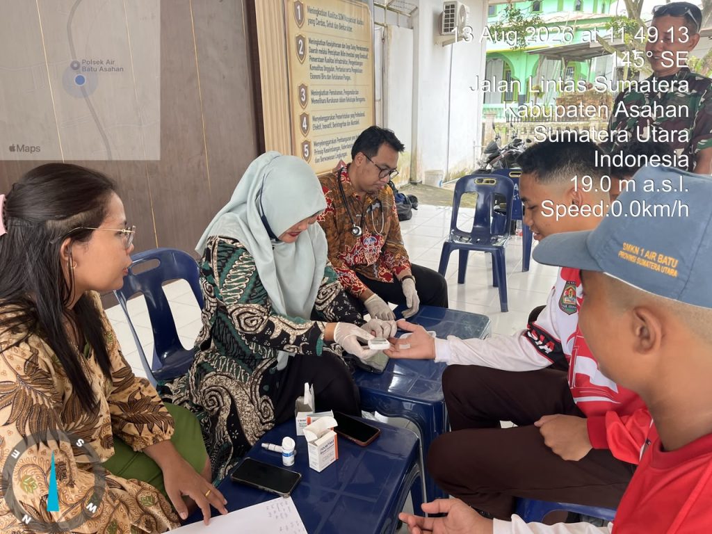 Puskesmas Air Batu Laksanakan Cek Kesehatan Gratis bagi Peserta Paskibra Kecamatan Air Batu